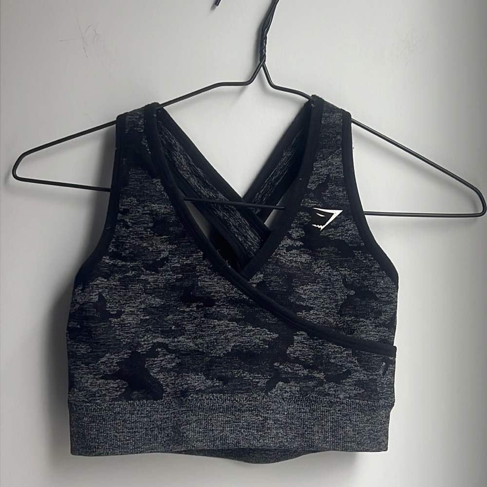 camo gymshark sport bra